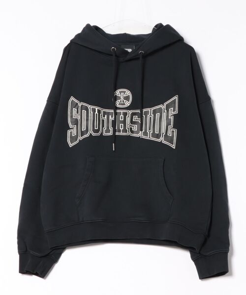 BREATH】SOUTHSIDE CROSS LOGO HOODIE / ブラック [BR25AW-C5005