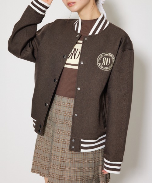 RIENDA GOLF】RNDロゴスタジャン 秋服 冬服（ブルゾン）｜RIENDA