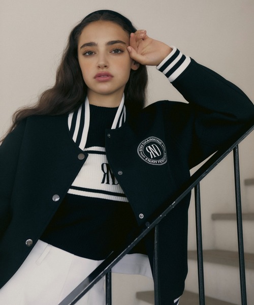 セール】【RIENDA GOLF】RNDロゴスタジャン 秋服 冬服（ブルゾン