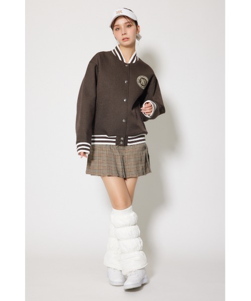 RIENDA GOLF（リエンダゴルフ）の「【RIENDA GOLF】RNDロゴスタジャン 秋服 冬服（ブルゾン・レディース・ブラウン/ブラック・SMALL/MEDIUM）」の16枚目の写真