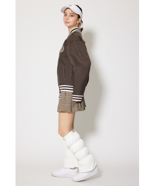 RIENDA GOLF（リエンダゴルフ）の「【RIENDA GOLF】RNDロゴスタジャン 秋服 冬服（ブルゾン・レディース・ブラウン/ブラック・SMALL/MEDIUM）」の17枚目の写真