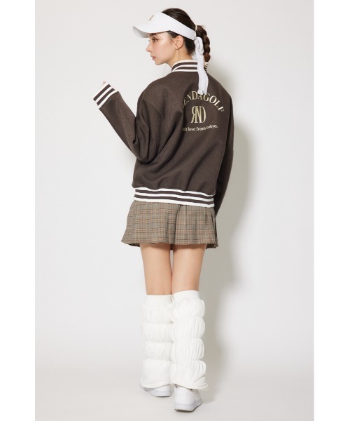 RIENDA GOLF（リエンダゴルフ）の「【RIENDA GOLF】RNDロゴスタジャン 秋服 冬服（ブルゾン・レディース・ブラウン/ブラック・SMALL/MEDIUM）」の18枚目の写真