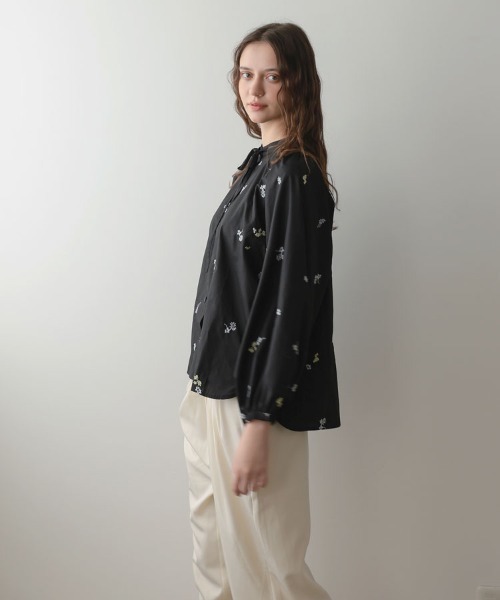 DONOBAN（ドノバン）の「フローレットブラウス（シャツ/ブラウス・レディース・ブラック/ホワイト・ONE SIZE）」の22枚目の写真