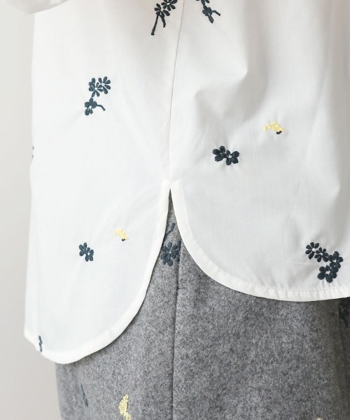 DONOBAN（ドノバン）の「フローレットブラウス（シャツ/ブラウス・レディース・ブラック/ホワイト・ONE SIZE）」の14枚目の写真