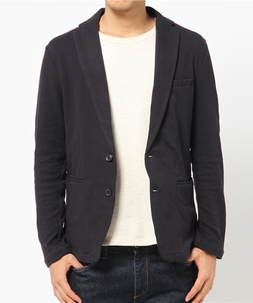 SENSE OF PLACE by URBAN RESEARCH（センスオブプレイスバイアーバンリサーチ）の「【B】3Dカルゼテーラードジャケット（テーラードジャケット・メンズ・ネイビー/グレー・S/M/L）」の13枚目の写真