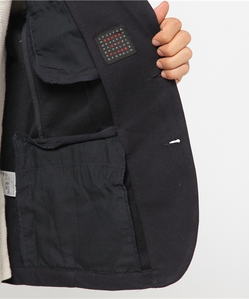 SENSE OF PLACE by URBAN RESEARCH（センスオブプレイスバイアーバンリサーチ）の「【B】3Dカルゼテーラードジャケット（テーラードジャケット・メンズ・ネイビー/グレー・S/M/L）」の9枚目の写真