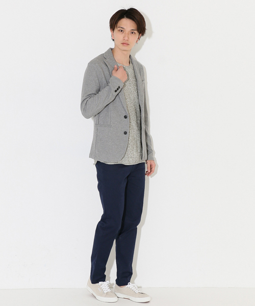 SENSE OF PLACE by URBAN RESEARCH（センスオブプレイスバイアーバンリサーチ）の「【B】3Dカルゼテーラードジャケット（テーラードジャケット・メンズ・ネイビー/グレー・S/M/L）」の3枚目の写真