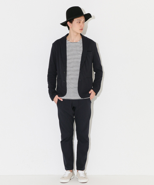 SENSE OF PLACE by URBAN RESEARCH（センスオブプレイスバイアーバンリサーチ）の「【B】3Dカルゼテーラードジャケット（テーラードジャケット・メンズ・ネイビー/グレー・S/M/L）」の4枚目の写真