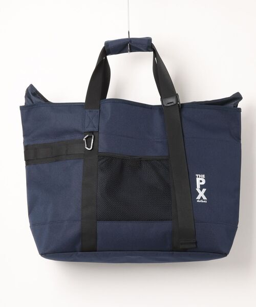 WILD THINGS（ワイルドシングス）の「【RES】【THE PX by WILDTHINGS】Club Tote（トートバッグ・メンズ・グレー/ネイビー・FREE）」の3枚目の写真