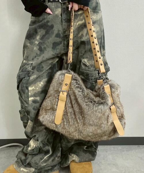 WEGO（ウィゴー）の「WEGO/ファータッチボストンバッグ（ハンドバッグ・レディース・その他1・FREE）」の5枚目の写真