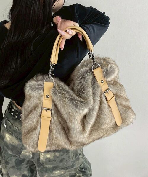 WEGO（ウィゴー）の「WEGO/ファータッチボストンバッグ（ハンドバッグ・レディース・その他1・FREE）」の7枚目の写真