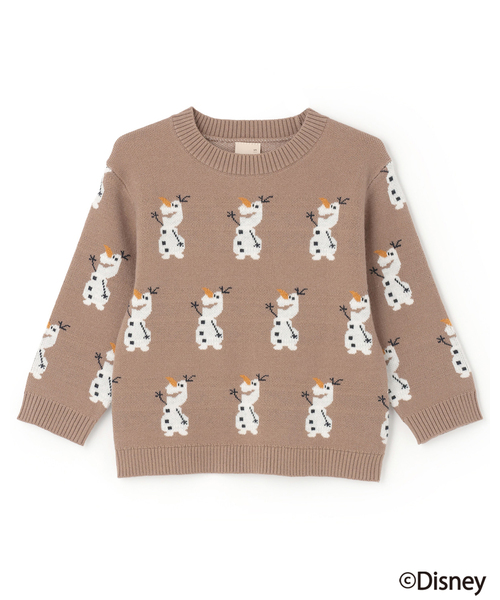 Disney】オラフ/総柄ニット（ニット/セーター）｜petit main