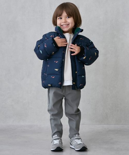 petit main（プティマイン）の「【GOODPRICE/撥水加工】中綿ジャケット（ブルゾン・キッズ・アイボリー/レッド/ラベンダー/ブルー/ネイビー/イエロー/ライトピンク/マルチ・130cm/80ｃｍ/90cm/100cm/110cm/120cm）」の10枚目の写真