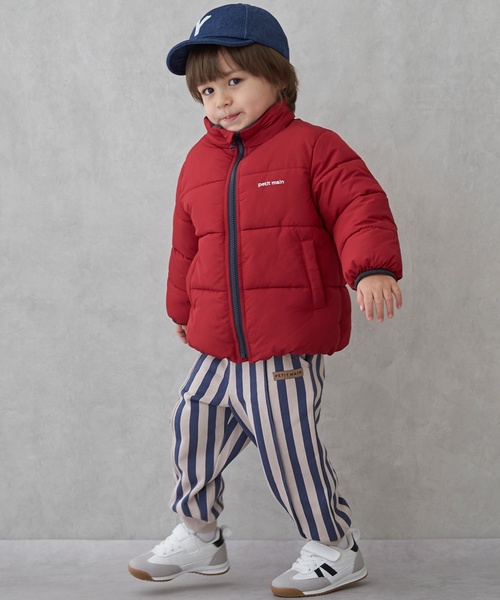 petit main（プティマイン）の「【GOODPRICE/撥水加工】中綿ジャケット（ブルゾン・キッズ・アイボリー/レッド/ラベンダー/ブルー/ネイビー/イエロー/ライトピンク/マルチ・130cm/80ｃｍ/90cm/100cm/110cm/120cm）」の12枚目の写真