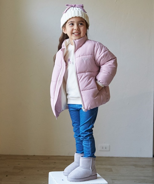 petit main（プティマイン）の「【GOODPRICE/撥水加工】中綿ジャケット（ブルゾン・キッズ・アイボリー/レッド/ラベンダー/ブルー/ネイビー/イエロー/ライトピンク/マルチ・130cm/80ｃｍ/90cm/100cm/110cm/120cm）」の14枚目の写真