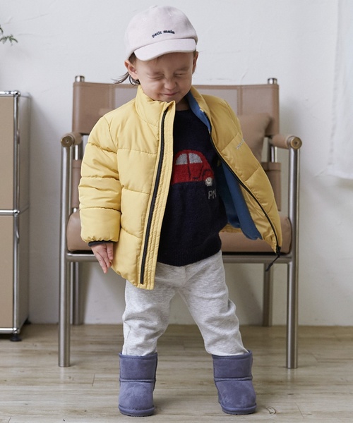 petit main（プティマイン）の「【GOODPRICE/撥水加工】中綿ジャケット（ブルゾン・キッズ・アイボリー/レッド/ラベンダー/ブルー/ネイビー/イエロー/ライトピンク/マルチ・130cm/80ｃｍ/90cm/100cm/110cm/120cm）」の17枚目の写真