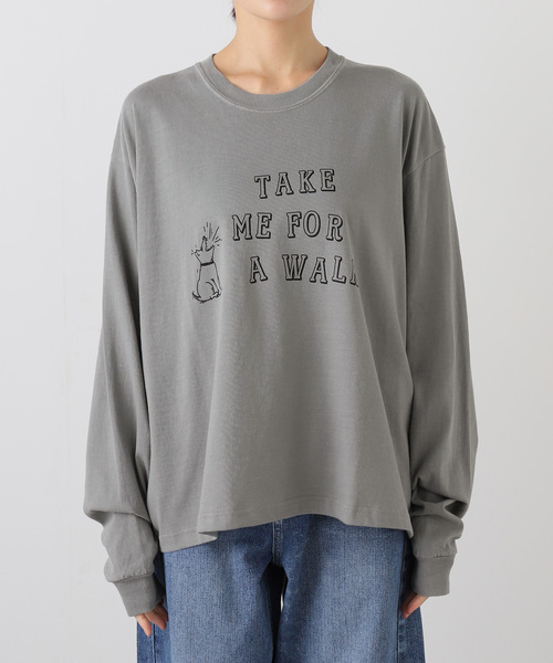 JOURNAL STANDARD LUXE（ジャーナルスタンダード　ラックス）の「プリントロンT(TAKE ME)（Tシャツ/カットソー・レディース・チャコールグレー/グレー・FREE）」の14枚目の写真
