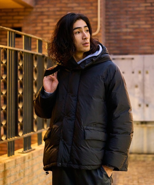 REMI RELIEF（レミレリーフ）の「REMI RELIEF/レミレリーフ 超軽量ナイロン アウトドア ダウンジャケット（ダウンジャケット/コート・メンズ・ブラック・M/L/XL）」の13枚目の写真