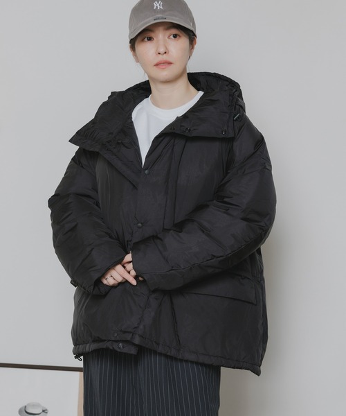 REMI RELIEF（レミレリーフ）の「REMI RELIEF/レミレリーフ 超軽量ナイロン アウトドア ダウンジャケット（ダウンジャケット/コート・メンズ・ブラック・M/L/XL）」の4枚目の写真