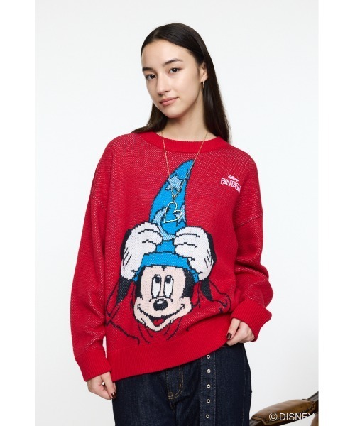 Disney SERIES CREATED by MUS(ディズニーシリーズクリエイテッドバイエムユーエス)の「MD JACQUARD ニットトップス /FANTASIA(ニット/セーター・レディース・ホワイト/レッド/ブラック/ブルー・FREE)」の8枚目の写真