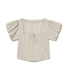 GLOWNY（グロウニ―）の「DETROIT PUFF TOP (SAND)（シャツ/ブラウス・レディース）」