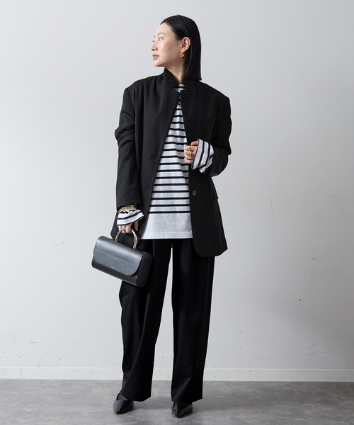 セール】woolタックワイドパンツ（スラックス）｜VERMEIL par iena