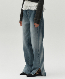 Midnight Move（ミッドナイトムーブ）の「3 line denim pants [blue]（デニムパンツ）」