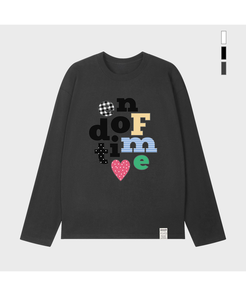 GRAVER（グレーバー）の「[ユニセックス]エンドオブタイム ロングスリーブTシャツ_3カラー（Tシャツ/カットソー・レディース・ホワイト/ブラック/チャコール・LARGE/MEDIUM）」の3枚目の写真
