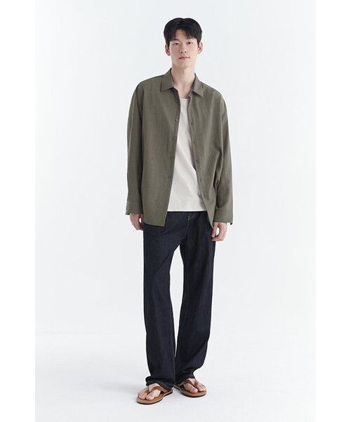 MUSINSA STANDARD（ムシンサスタンダード）の「ライトウェイトワンタックレギュラーフィットデニムパンツ [ディープインディゴ]（デニムパンツ・メンズ・その他・40/38/42/36/34/32/30/31/33/26/27/28/29）」の8枚目の写真
