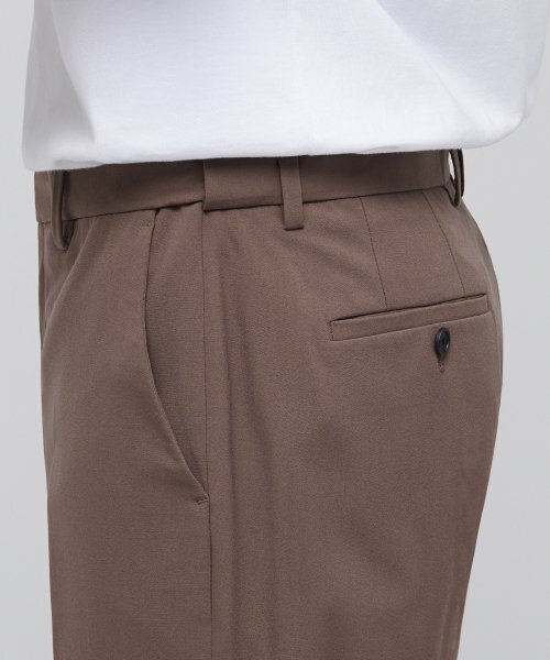 MUSINSA STANDARD（ムシンサスタンダード）の「軽量セミワイド隠しバンディングスラックス[ライトブラウン]（スラックス・メンズ・その他・29/38/42/30/26/27/28/40）」の5枚目の写真