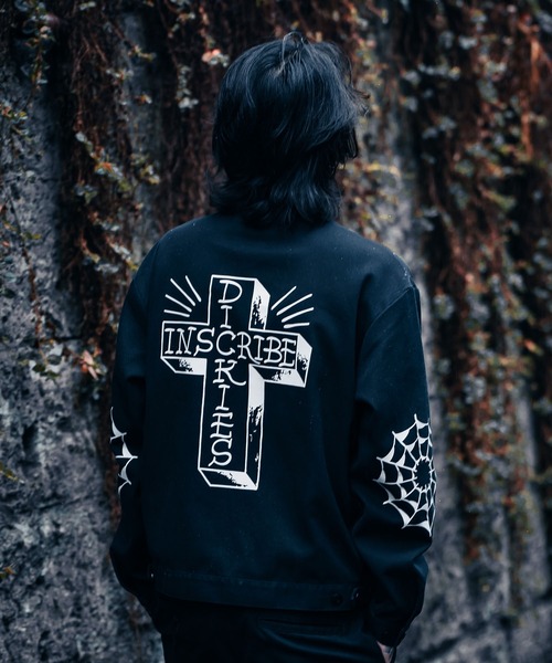 Dickies（ディッキーズ）の「Dickies/ディッキーズ MS X INS CROSS PRINT JK ジャケット 81560400（その他アウター・メンズ・ブラック/ストーン・M/XL/L）」の3枚目の写真