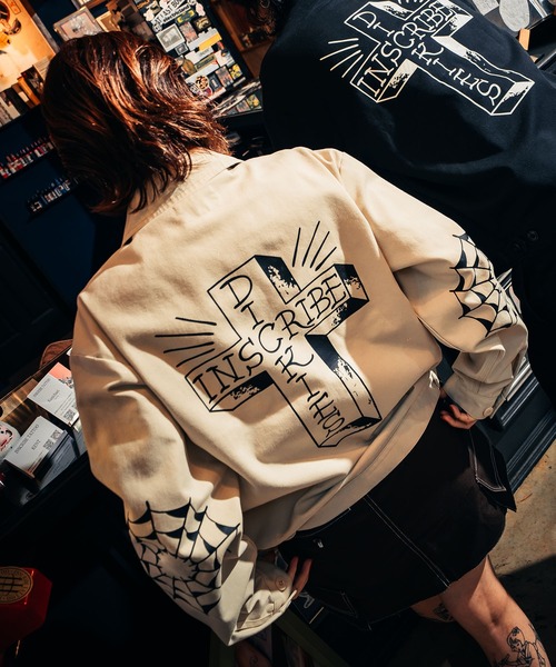 Dickies（ディッキーズ）の「Dickies/ディッキーズ MS X INS CROSS PRINT JK ジャケット 81560400（その他アウター・メンズ・ブラック/ストーン・M/XL/L）」の7枚目の写真