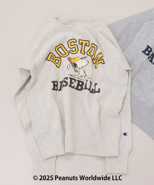 Champion×スヌーピー スウェット S Champion（チャンピオン） スウェットシャツ スヌーピーコラボ メンズ