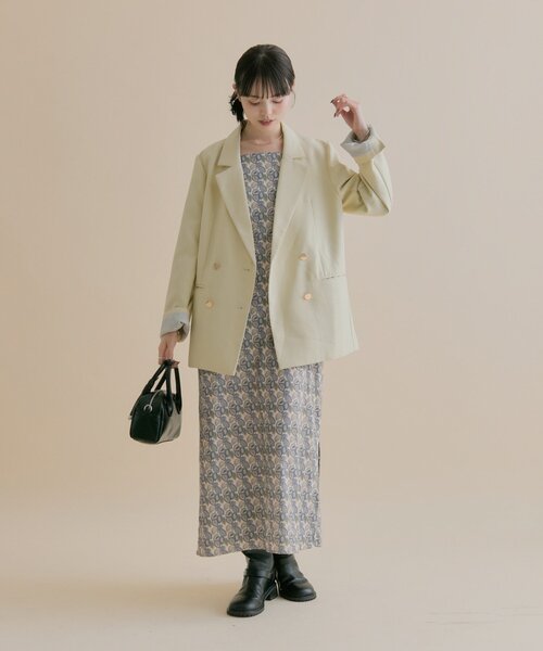 mystic（ミスティック）の「[森川企画/オケージョンアイテム]シアーレイヤード ワンピースSET（ワンピース・レディース・アイボリー/ブラック・1/2）」の20枚目の写真