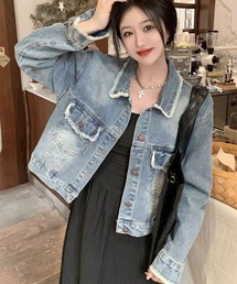 TONE SELECT WEAR | 【i-dare】フリンジデニムジャケット(デニムジャケット)