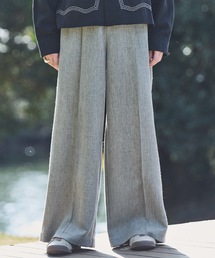 Casper John（キャスパージョン）の「Imitation linen semi baggy slacks/イミテーションリネンセミバギースラックス（スラックス）」