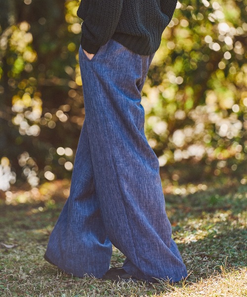 CASPER JOHN（キャスパージョン）の「Imitation linen semi baggy slacks/イミテーションリネンセミバギースラックス（スラックス・メンズ・アイボリー/ブラック/ブルー/オリーブ/ブラウン・X-SMALL/LARGE/SMALL/MEDIUM）」の12枚目の写真