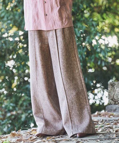 CASPER JOHN（キャスパージョン）の「Imitation linen semi baggy slacks/イミテーションリネンセミバギースラックス（スラックス・メンズ・アイボリー/ブラック/ブルー/オリーブ/ブラウン・X-SMALL/LARGE/SMALL/MEDIUM）」の17枚目の写真