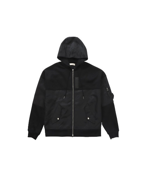 #Re:room(リルーム)の「スウィッチング ツイル スウェット ジップパーカー(パーカー・メンズ・ブラック/カーキ・S-M/M-L)」の19枚目の写真