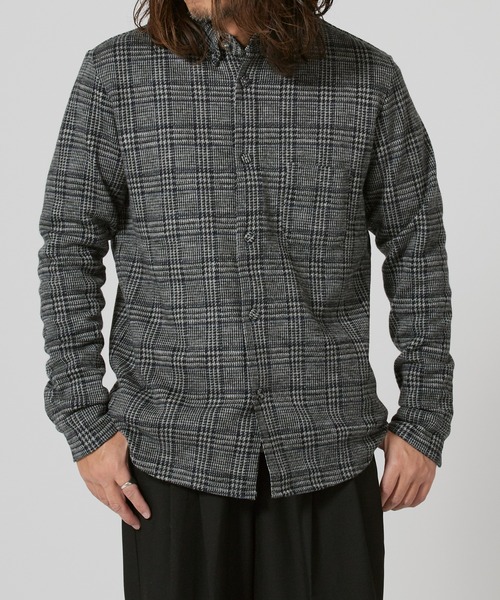 FLISTFIA(フリストフィア)の「FLISTFIA Wool Long Sleeve BD Shirts / LS03016 秋服 冬服(シャツ/ブラウス・メンズ・ブラック/ネイビー・3)」の2枚目の写真