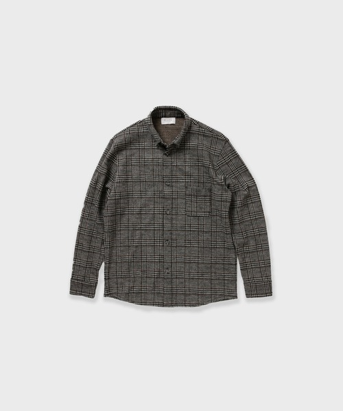 FLISTFIA(フリストフィア)の「FLISTFIA Wool Long Sleeve BD Shirts / LS03016 秋服 冬服(シャツ/ブラウス・メンズ・ブラック/ネイビー・3)」の1枚目の写真