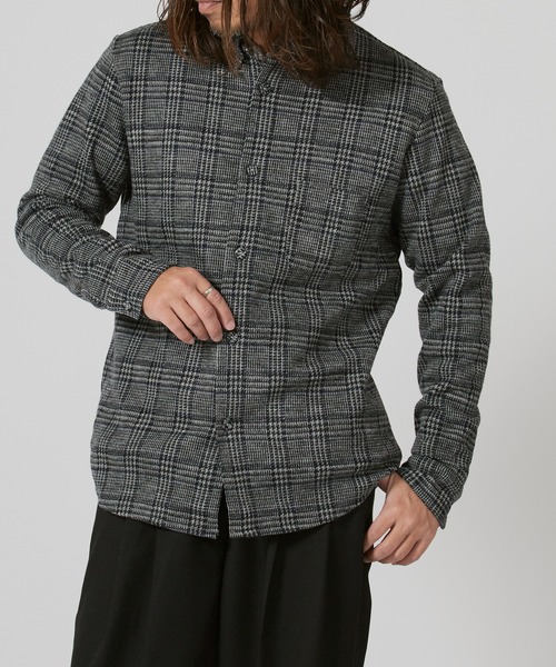 FLISTFIA(フリストフィア)の「FLISTFIA Wool Long Sleeve BD Shirts / LS03016 秋服 冬服(シャツ/ブラウス・メンズ・ブラック/ネイビー・3)」の11枚目の写真