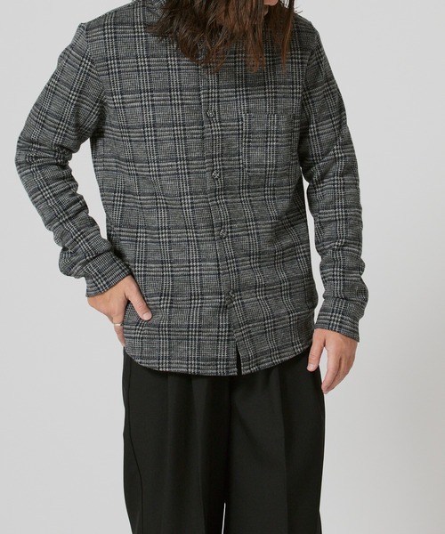 FLISTFIA(フリストフィア)の「FLISTFIA Wool Long Sleeve BD Shirts / LS03016 秋服 冬服(シャツ/ブラウス・メンズ・ブラック/ネイビー・3)」の13枚目の写真