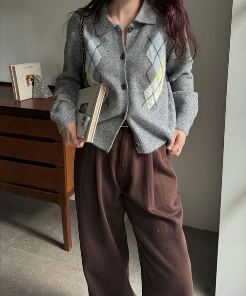 【新品タグ付】ウィルフリー motif collar カーディガン WILLFULLY official web store（ウィルフリーコウシキツウハン）商品