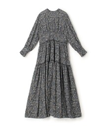 SOULEIADO（ソレイアード）の「ポリエステルジョーゼットプリント ティアードワンピース（ワンピース）」