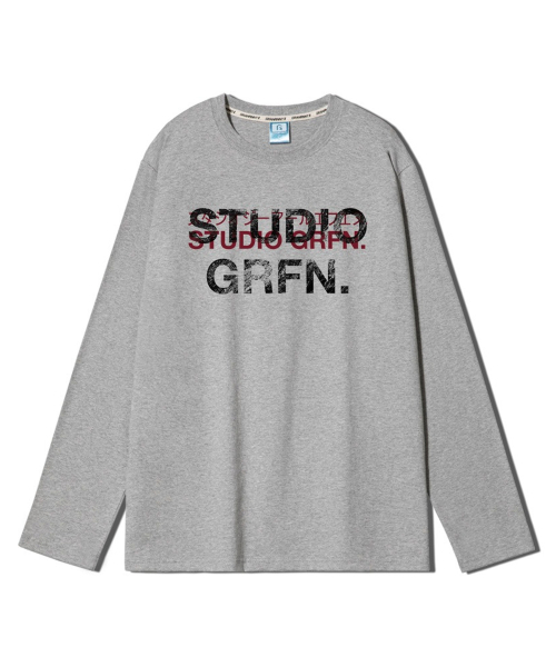 GRANFINNY(グランフィニ)の「東京スタジオ レギュラーロングスリーブ - メランジ(Tシャツ/カットソー・レディース・ミックスグレー・MEDIUM/LARGE/X-LARGE)」の1枚目の写真