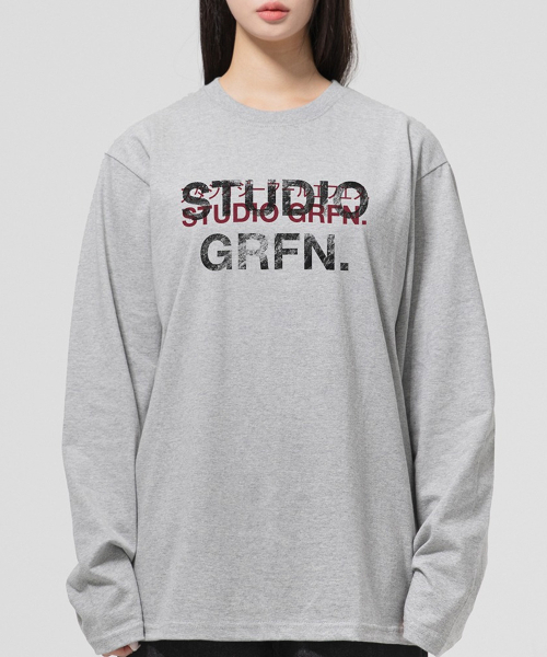 GRANFINNY(グランフィニ)の「東京スタジオ レギュラーロングスリーブ - メランジ(Tシャツ/カットソー・レディース・ミックスグレー・MEDIUM/LARGE/X-LARGE)」の3枚目の写真