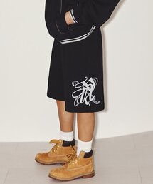 EMBLEM HALF PANTS BLACK
