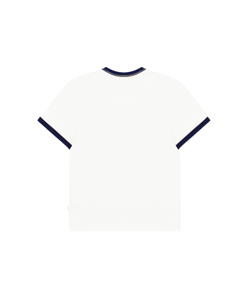 PAGESIISII(ページシシ)の「ヴィンテージブランクプリントリンガー半袖Tシャツネイビー(Tシャツ/カットソー・レディース・その他・MEDIUM)」の3枚目の写真