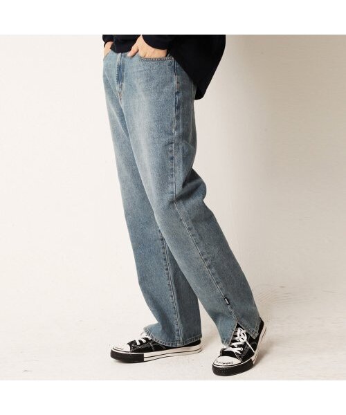 RESPECT(リスペクト)の「semi wide fit denim pants (washed blue)(デニムパンツ・メンズ・その他・LARGE/MEDIUM/SMALL/X-LARGE)」の1枚目の写真